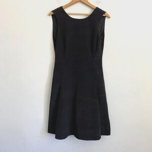 Reiss Little Black Dress Women Size 10 Sleeveless Fit Flare Cocktail